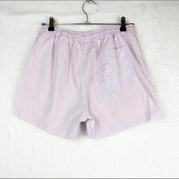 Reclaimed Vintage Shorts Small Lilac Pale Soft Purple Pull on 100% Cotton Short - Picture 2 of 12